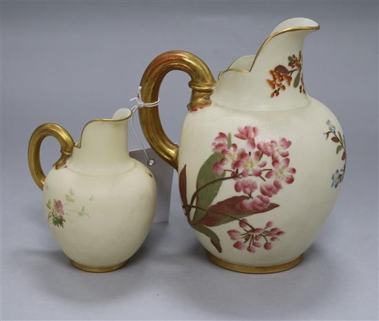 Two Royal Worcester jugs